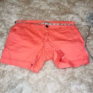 BKE Lowrise Fit Soft Stretch Cotton Shorts Color Coral Size 27